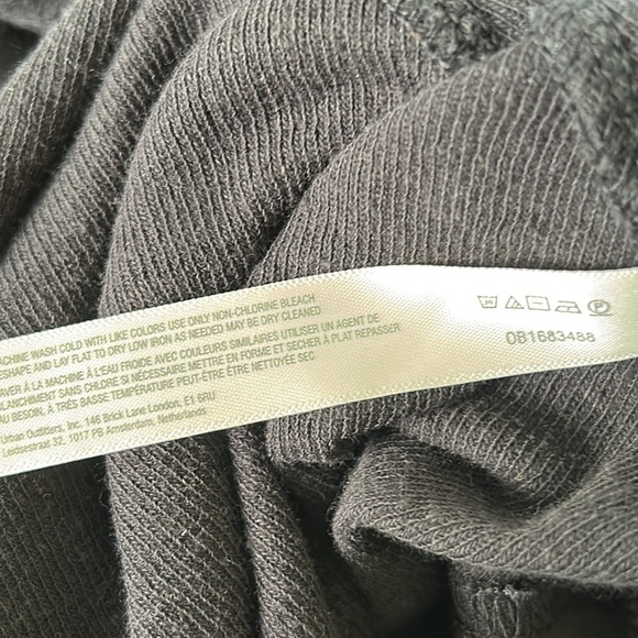 Free People Black Long Sleeve Swing Trapeze Linen Cotton Blend Mini Dress - S - Picture 10 of 11